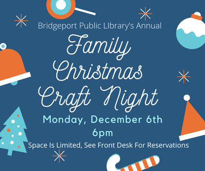 Family Christmas Craft Night Family Christmas Craft Night